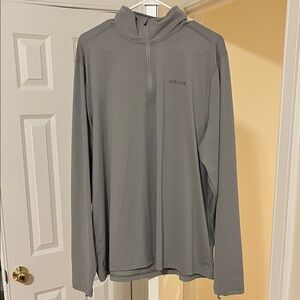 Orvis grey 1/4 zip quarter zip